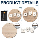 Christmas,Long Distance,Family,Happy - Long Distance Relationship Always Under The Same Sky - Personalized 2-Layered Wooden Ornament