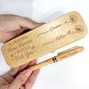 Gift For Bestie, Love - Long Time To Grow An Old Friend - Personalized Wooden Pen Set