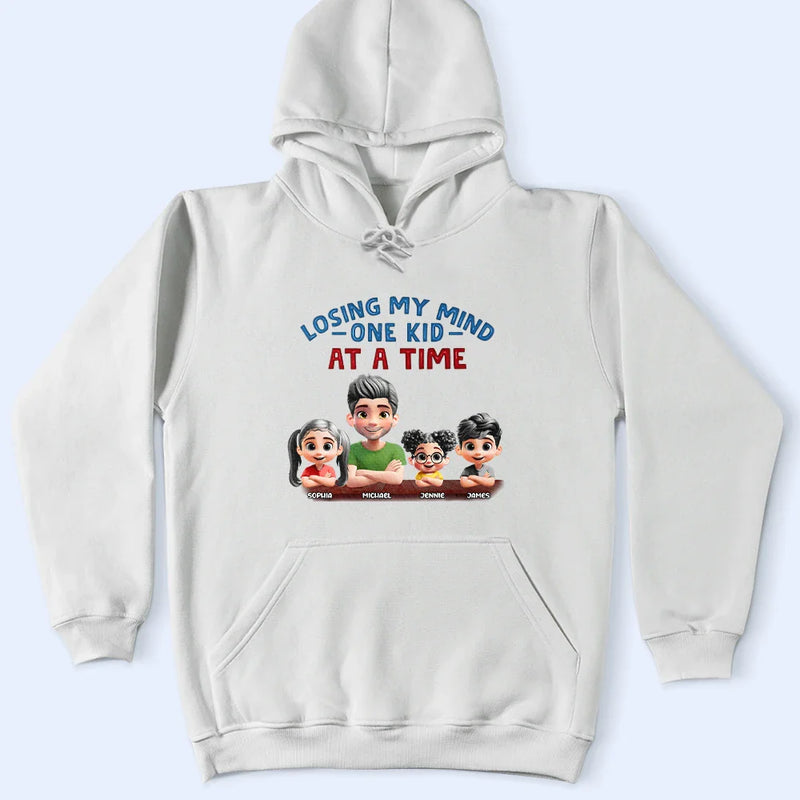 Gift For Father,Dad,Children -Losing My Mind One Kid At A Time - Personalized T Shirt