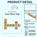 Gift For Couples,Gift For Husband,Gift For Wife,Gift For Boyfriend,Gift For Girlfriend,Family,Love - Safe Journey Love Message - Personalized Acrylic Car Hanger