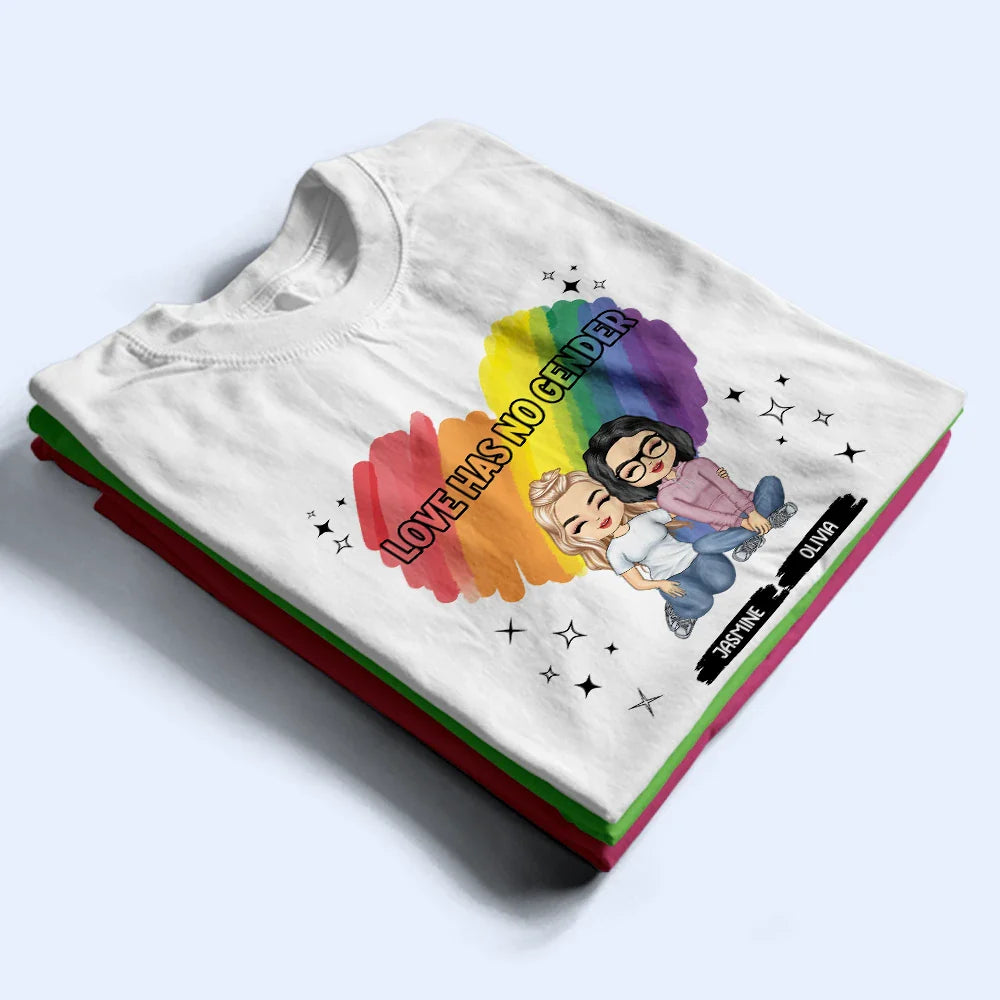 Gift For Couples,LGBT,Gift For Yourself,Love,Gift For Husband,Gift For Wife,Gift For Boyfriend,Gift For Girlfriend - Love Is Love - Personalized T Shirt
