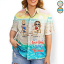 Gift For Bestie,Beach,Summer,Happy,Best friends' Hobby - Love You To The Beach And Back - Personalized Hawaiian Shirt

