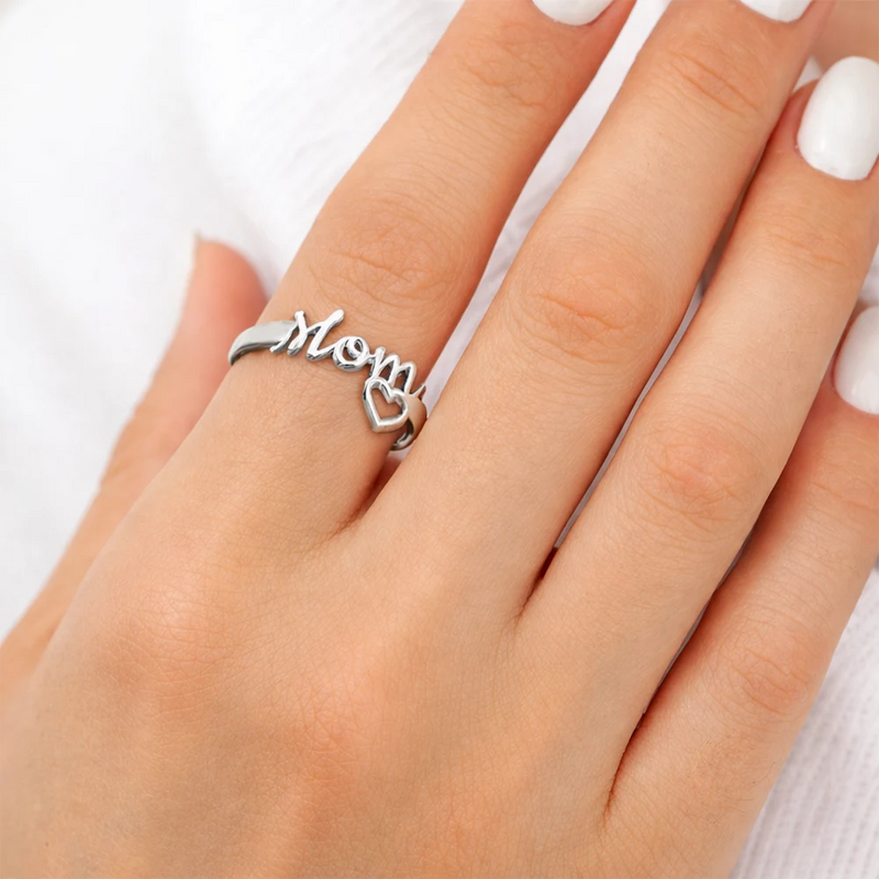 Gift For Yourself,Gift For Women,Gift For Mother,Gift For Grandma,Love - Lovely Ring For Mum And Grandma - Personalised Custom Shaped Ring