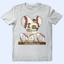 Gift For Father, Love, Baseball - Loving Best Baseball Dad Ever - Personalized T Shirt