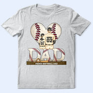 Gift For Father, Love, Baseball - Loving Best Baseball Dad Ever - Personalized T Shirt