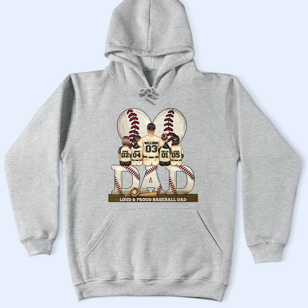 Gift For Father, Love, Baseball - Loving Best Baseball Dad Ever - Personalized T Shirt