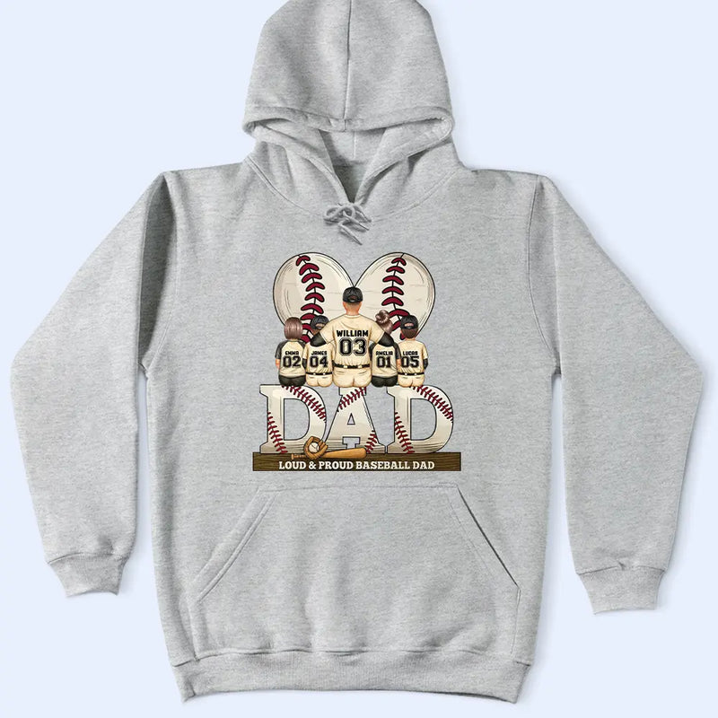 Gift For Father, Love, Baseball - Loving Best Baseball Dad Ever - Personalized T Shirt