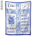 New baby,New Mom,New Dad,Christian,Love - Newborn Baby Baptized Dedicated Christened First Communion - Personalized Fleece Blanket, Sherpa Blanket