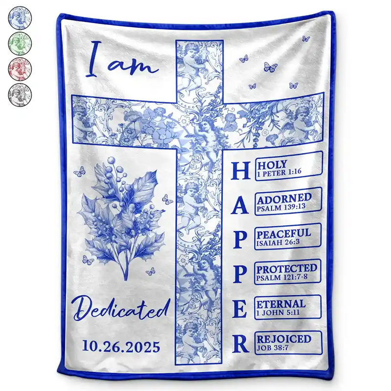 New baby,New Mom,New Dad,Christian,Love - Newborn Baby Baptized Dedicated Christened First Communion - Personalized Fleece Blanket, Sherpa Blanket