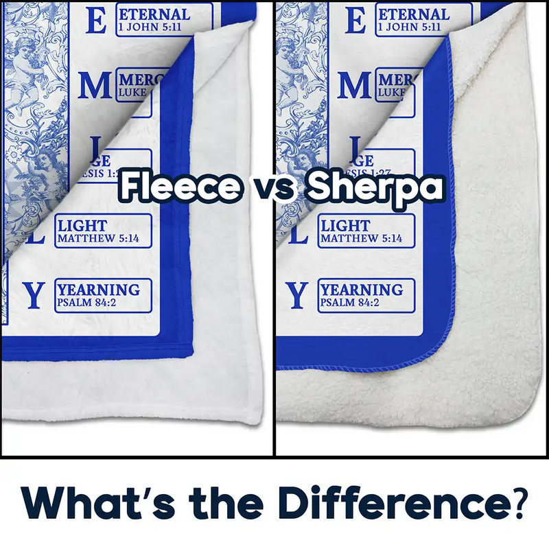 New baby,New Mom,New Dad,Christian,Love - Newborn Baby Baptized Dedicated Christened First Communion - Personalized Fleece Blanket, Sherpa Blanket