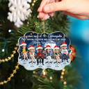 Gifts For Colleagues,Gift For Bestie,Funny,Christmas - Colleagues But The Craziness We Share Made Us Friends - Personalized Medallion Acrylic Ornament