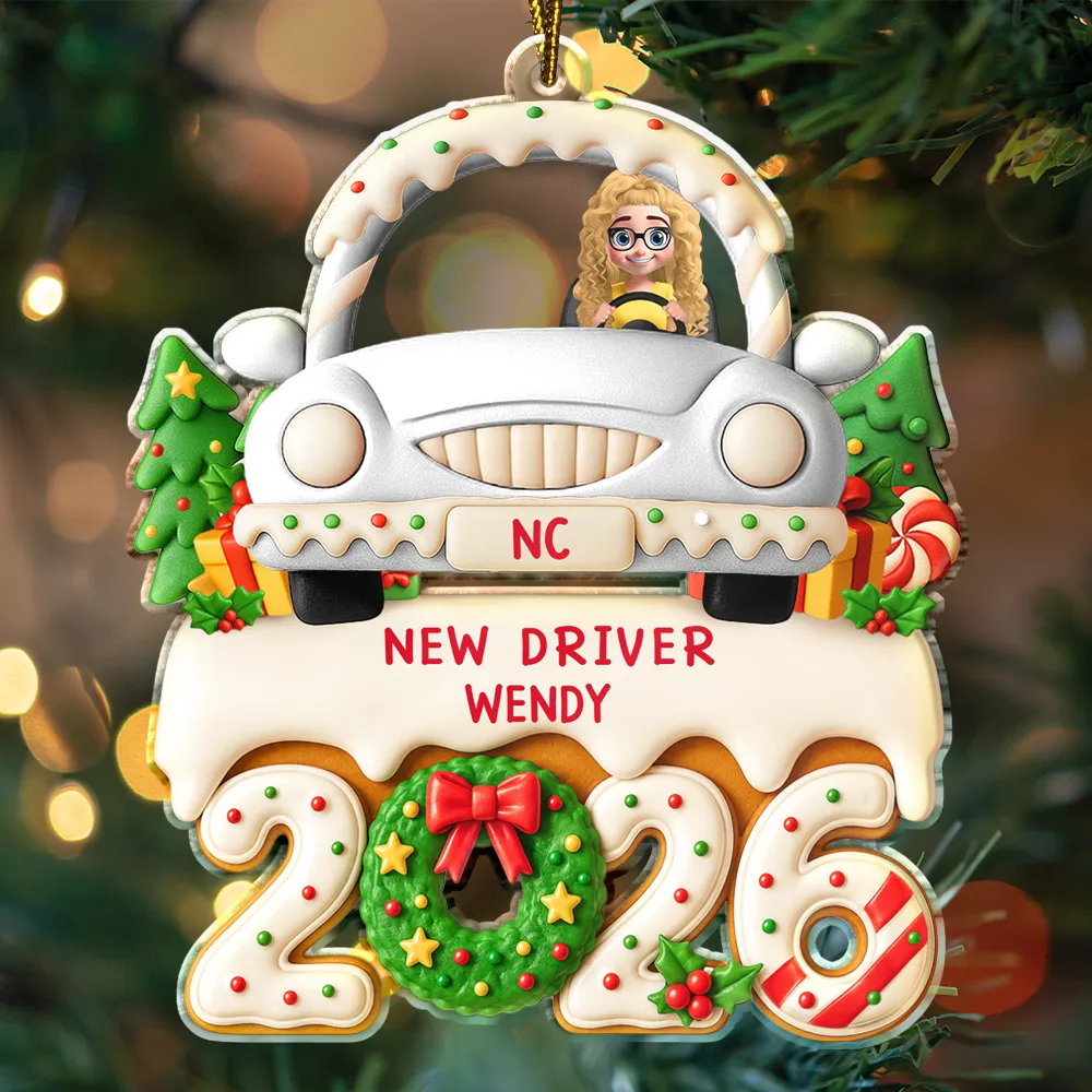 New Driven License - Personalized Custom Shaped Acrylic Ornament