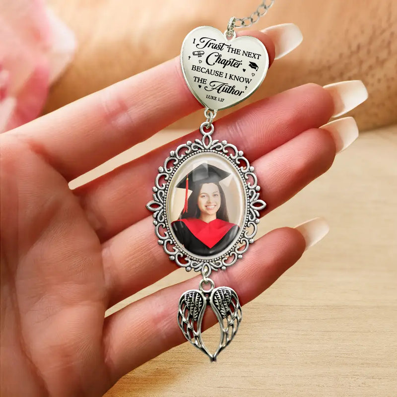 Graduation,Gift For Yourself,Gift For Daughter,Gift For Sisters,Gift For Bestie,Happy, Photo - Custom Photo Bible I Chose My Path But God Ordered My Steps - Personalized Graduation Tassel Charm