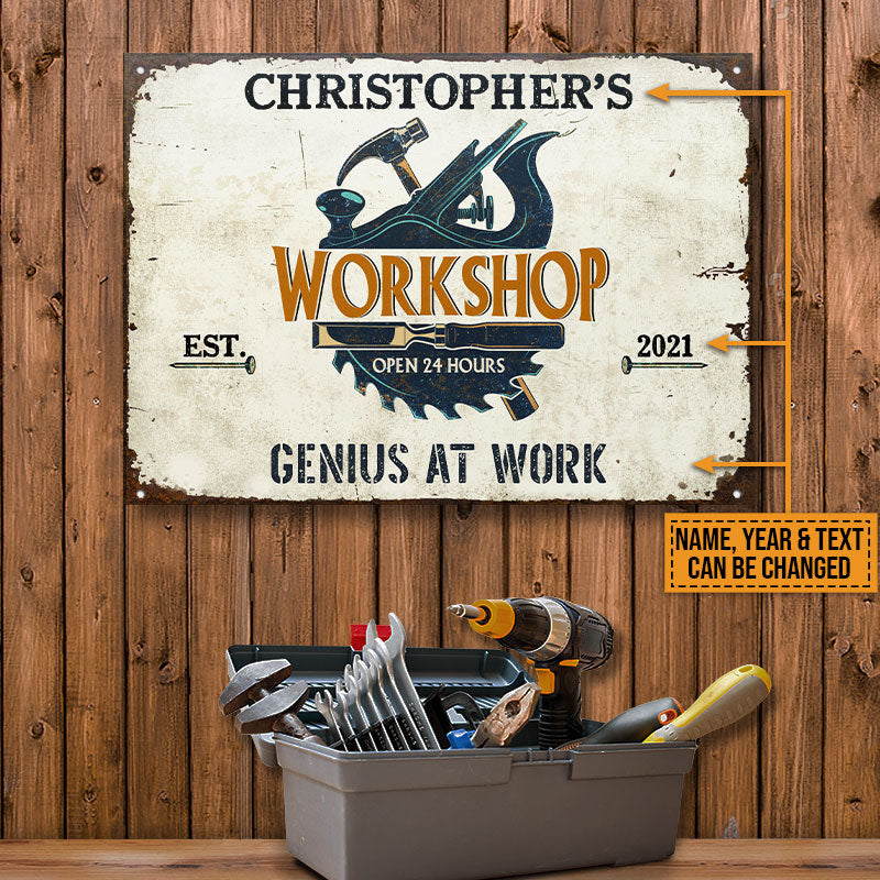 Carpenter Workshop Custom Classic Metal Signs