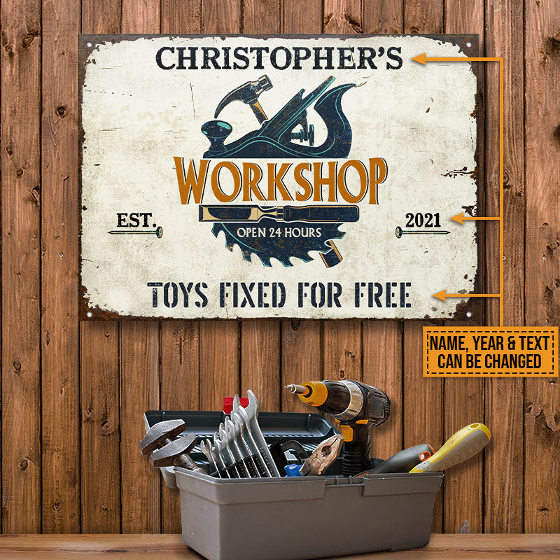 Carpenter Workshop Custom Classic Metal Signs