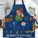 Christmas,Happy,Gift For Grandma,Gift For Mother - Grandma's Flower Kitchen - Personalized Apron