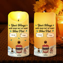 Memorial,Pet Lovers,Dog Lovers,Cat Lovers,Sad - Memorial Your Light Will Always Shine In My Heart - Personalized Flameless LED Candle