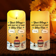 Memorial,Pet Lovers,Dog Lovers,Cat Lovers,Sad - Memorial Your Light Will Always Shine In My Heart - Personalized Flameless LED Candle