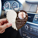 Memorial,Sad,Family,Parents,Gift For Daughter,Gift For Son,Gift For Sibling - Custom Photo Although You Cannot See Me I'm Always With You - Personalized Custom Shaped Car Visor Clip