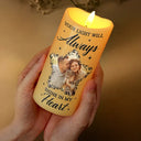 Memorial,Custom Photo,Sad - Custom Photo Memorial You Were The Light Of Our Lives - Personalized Flameless LED Candle