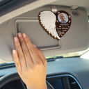 Memorial,Sad,Family,Parents,Gift For Daughter,Gift For Son,Gift For Sibling - Custom Photo Although You Cannot See Me I'm Always With You - Personalized Custom Shaped Car Visor Clip