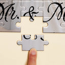 Gift For Couples, Gift For Husband, Gift For Wife - Custom Photo Our First Anniversary As Mr. & Mrs. - Personalized Jigsaw Puzzle