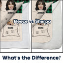 Gift For Couples, Gift For Husband, Gift For Wife, Pet Couple, Pet Lovers - Custom Photo You & Me And The Dogs Cats Fur Babies - Personalized Fleece Blanket, Sherpa Blanket