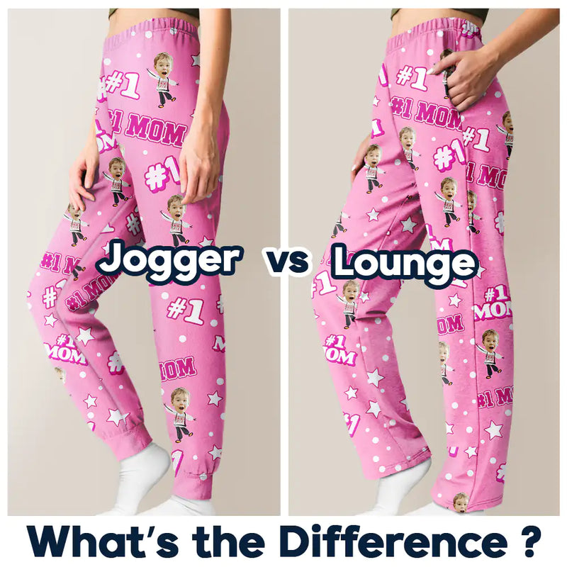 Gift For Father, Gift For Mother - Custom Photo Funny Kids #1 Dad #1 Mom - Personalized Pajama Pants