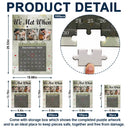 Gift For Couples,Gift For Husband,Gift For Wife,Custom Photo,Love - Custom Photo Calendar Couple The Day Our Journey Began - Personalized Jigsaw Puzzle