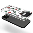 Pet Lovers, Dog Lovers, Cat Lovers - Dog Cat Paw Prints - 3D Inflated Effect Printed, Personalized Clear Phone Case