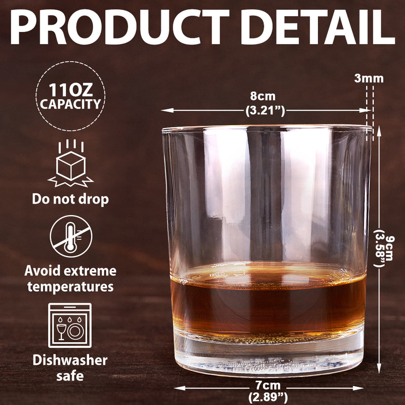 New Dad,New Mom,New baby,Gift For Father,Funny - Our First Father's Day Together - Personalised Engraved Whisky Glass