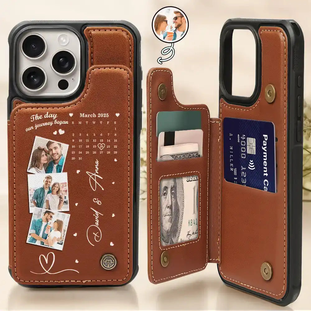 Leather Flip Wallet Phone Case Wander Prints Leather Flip Wallet Phone Case Wander Prints