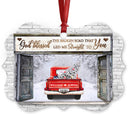 God Blessed The Broken Road - Gift For Husband And Wife - Personalized Custom Wooden Ornament, Aluminum Ornament