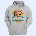 Gift For Couples,Gift For Husband,Gift For Wife,Gift For Boyfriend,Gift For Girlfriend,Funny - Drinking Buddies For Life - Personalized T Shirt