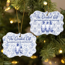 Medallion Ceramic Ornament - The Greatest Gift Our Parents Gave Us Was Each Other Toile Art Family - Personalized Medallion Ceramic Ornament