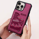 Gift For Yourself,Gift For Women,Gift For Mother,Gift For Grandma,Love - Grandma's Mom's Sea Turtle - Personalized Leather Flip Wallet Phone Case