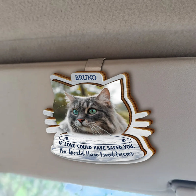 Custom Photo I Will Carry You With Me - Personalized Custom Shaped Car Visor Clip