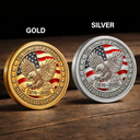 Gift For Father, America 250th, Independence Day, Top Market, Proud, Icon - 250Th Anniversary Best Dad Grandpa Ever Fist Bump - Personalized Commemorative Keepsake Coin