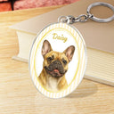Pet Couple, Art Design, Playful, Pet Lovers, Gift For Couples, Photo - Watercolor - Remove BG - Custom Photo Realistic Watercolor Art Dog Cat Pet Baby Portrait Vintage - Personalized Acrylic Keychain