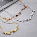 Gift For Bestie, Family, Happy - Perfect Jewelry Gift for Lover Besties Mom - Personalized Letter Necklace