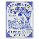 Reading,Dog Lovers,Dog Mom,Cat Lovers,Cat Mom,Gift For Yourself - Once Upon A Time There Was A Girl Loved Books & Dogs Cats - Personalized Fleece Blanket, Sherpa Blanket