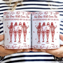 Gift For Bestie,Gifts For Colleagues,Gift For Sisters,Funny,Gift For Sibling,Christmas - No One Will Ever Be As Entertained By Us As Us Bestie Toile - Personalized White Edge-to-Edge Mug