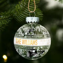 Family,Happy,Christmas,Gift For Bestie - Merry Christmas With Name - Personalized Ball Ornament
