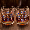 Gift For Father,Gift For Grandpa,Independence Day,Gift For Mother,Gift For Grandma,Photo,Icon,Humorous - Custom Photo Stars & Stripes Best Mom Dad Grandma Grandpa Ever - Personalized Whiskey Glass