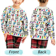 Gift For Sibling,Gift For Sisters,Gift For Brothers,Family,Christmas,Happy,Cousin - Custom Photo Funny Face Cousin Crew - Personalized Unisex Ugly Sweater