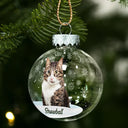 Family,Christmas,Love - Custom Photo Christmas Together Family - Personalized Ball Ornament