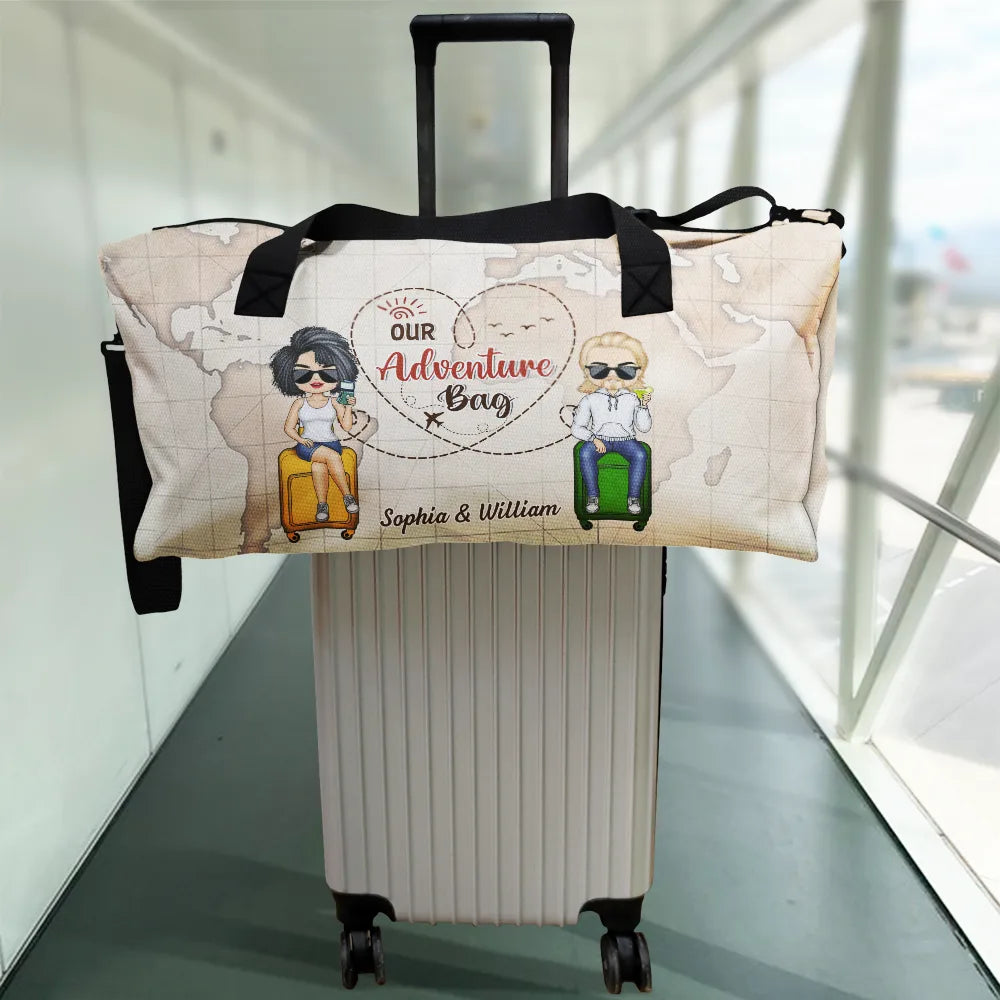 Our Adventure Bag Travel Couples - Personalized Duffle Bag