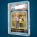 Gift For Husband,Gift For Yourself,Gift For Men,Gift For Father,Gift For Grandpa,Dad's Hobby,Grandpa's Hobby,Sport Dad,Baseball,Non-Eng,Photo - Toybox Figure,Playful - Custom Photo Toybox Figure Baseball Dream Team Family League Dad Grandpa - Personalized Custom Shaped Acrylic Plaque