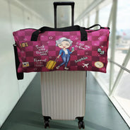 Voyager est ma thérapie. Travaillez dur. Voyagez dur - Sac de sport personnalisé