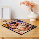 Gift For Wife,Gift For Mother,Gift For Grandma,Love,Family,Gift For Bestie,Gift For Couples,Dog Lovers,Cat Lovers - Custom Photo Stained Glass Mom Grandma Parents Family Bestie Couple - Personalized Vertical Stained Glass Suncatcher